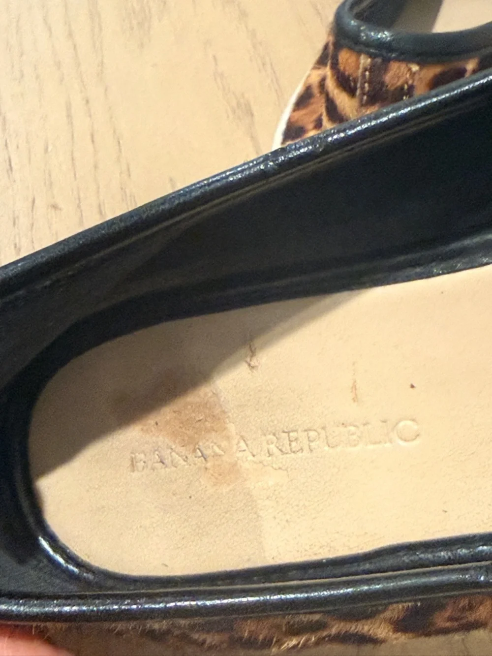 Banana Republic Leopard Print Slip-On Sneakers - Brown &‎ Black